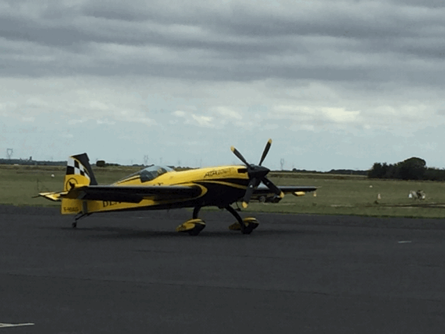 L’équipe de France de voltige à l’aérodrome